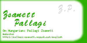 zsanett pallagi business card